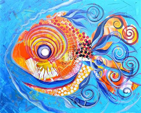 abstract fish art